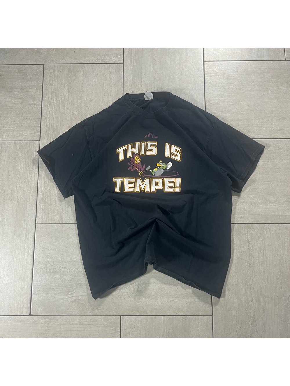 Port & Company Black Graphic This Is Tempe T-Shirt XL